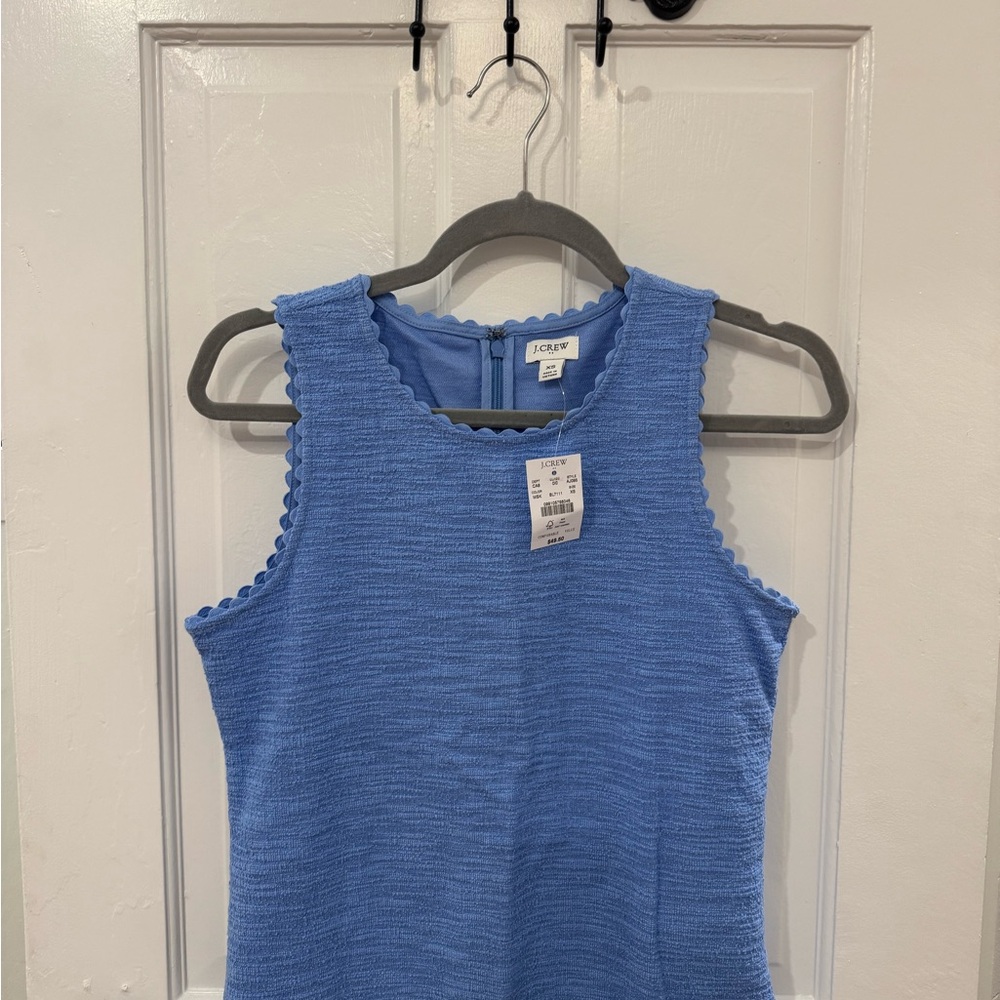 J. Crew Blue Ribbed Sleeveless Tank Top